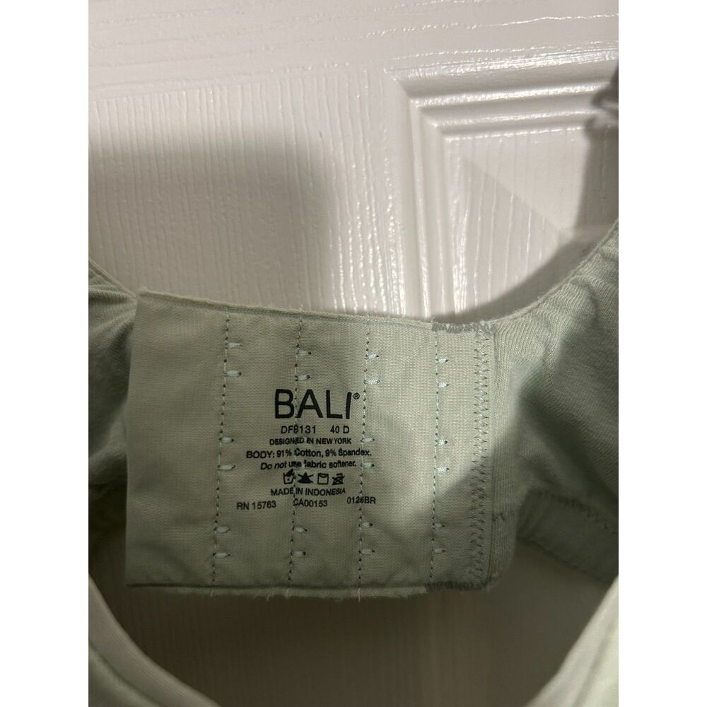 Bali Sage Green Comfort Cotton Blend Underwire Bra 40D